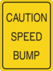 Caution Speed Bump Clip Art